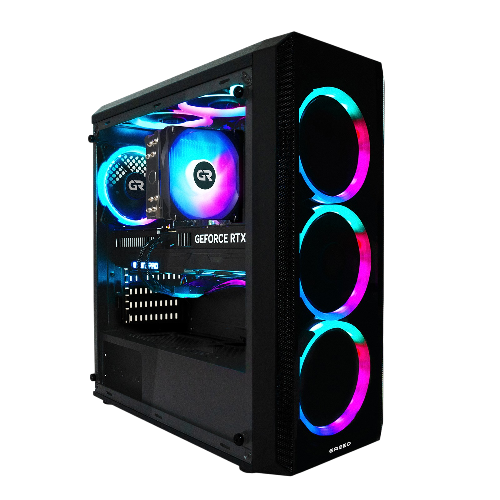 GREED MK2 AMD - Gaming PC - 32GB RAM, Gaming PC mit AMD Ryzen™ 7 7-5700X Prozessor, 32 GB RAM, 1000 GB SSD, NVIDIA GeForce RTX™ 5060 Ti, Windows 11 Pro