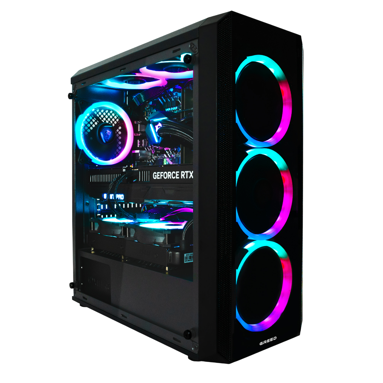 GREED MK2 Pro AMD - 32GB RAM, Gaming PC mit AMD Ryzen™ 7 Ryzen 7 5700X Prozessor, 32 GB RAM, 1 TB SSD, NVIDIA GeForce RTX™ 5070, Windows 11 Pro