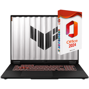 ASUS TUF 18", Nvidia RTX 5060, MS Office 2024 Pro, Notebook, mit 18 Zoll Display, AMD Ryzen™ 7,260 Prozessor, 16 GB RAM, 1000 GB SSD, NVIDIA GeForce RTX™ 5060, Schwarz, Windows 11 Pro