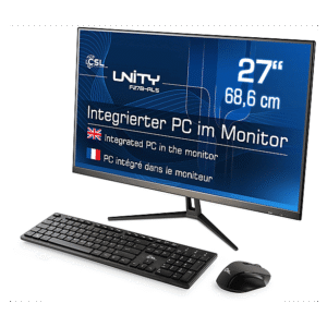 CSL Unity F27B-ALS, All-in-One-PC mit 27 Zoll Display, 32 GB RAM, 1000 GB SSD, Schwarz