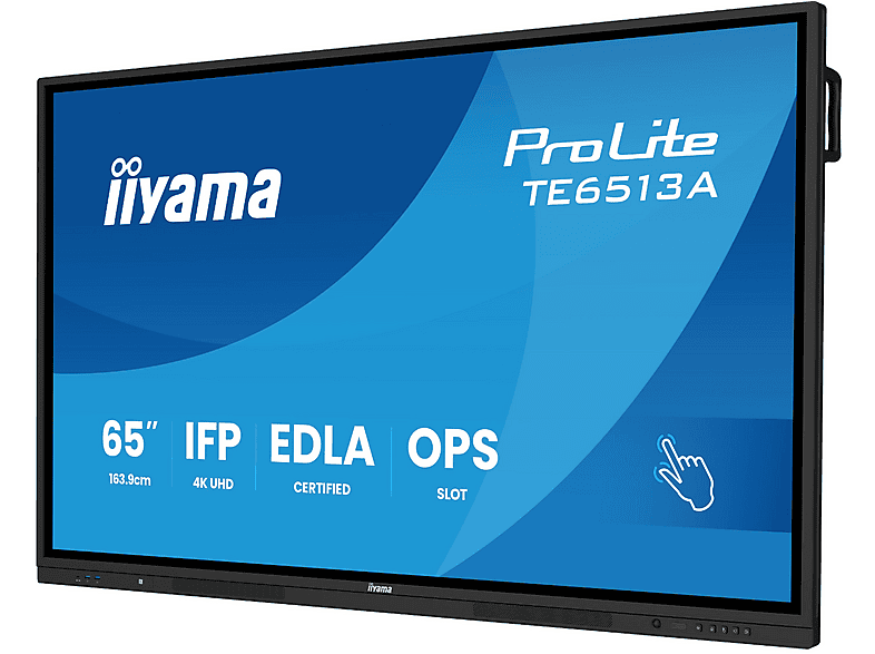 IIYAMA TE6513A-B1AG 65 IN UHD IR 40P T POINTS 4K UHD Monitor (Flat, 64,5 Zoll / 163,9 cm, UHD 4K) - Image 2