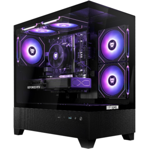 BEASTCOM Q5 | Pro Gaming, Gaming-PC mit AMD Ryzen™ 5 4500 Prozessor, 16 GB RAM, 1 TB SSD, NVIDIA, NVidia GeForce RTX™ 3050, Windows 11 Home