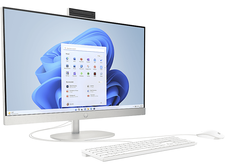 HP HP 27-cr0005ng 68.58cm 27Zoll FHD AMD Ryzen 3 7320U 8GB 512GB SSD UMA W11H Shell - 8 GB, All-in-One PC mit 27 Zoll Display, AMD Ryzen™ 3 Prozessor, 8 GB RAM, 512 GB SSD SSD, Weiß - Image 3