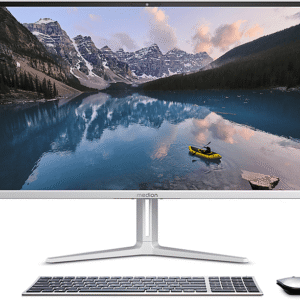 MEDION MD 600018, Desktop PC mit 27 Zoll Display, 16 GB RAM, 1 TB SSD, silber