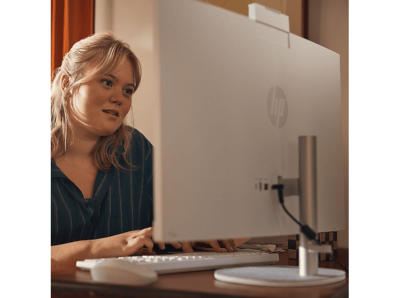 HP 27-CR0007NG R5-7520U 16GB 512GB 27IN FHD NO TOUCH, All-in-One PC mit 27 Zoll Display, AMD Ryzen™ 5 Prozessor, 16 GB RAM, 512 GB SSD SSD, Muschelweiß - Image 5