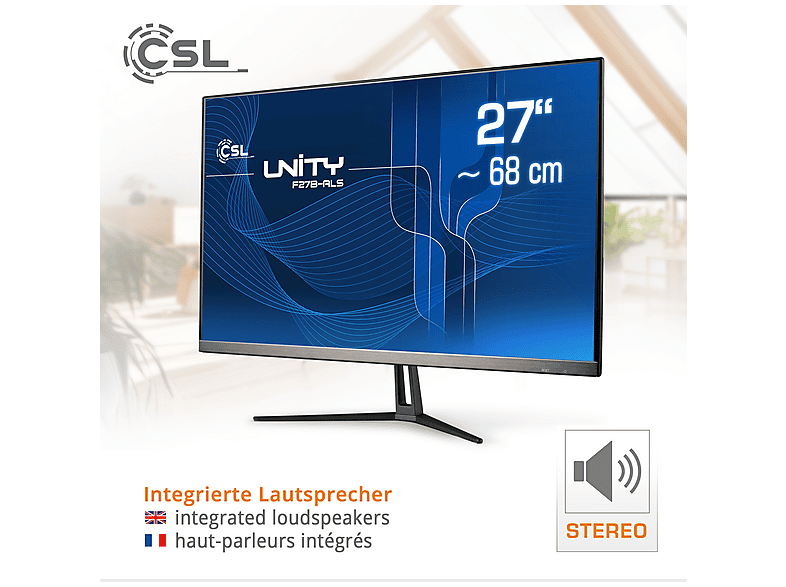 CSL Unity F27B-ALS, All-in-One-PC mit 27 Zoll Display, 16 GB RAM, 2000 GB SSD, Schwarz - Image 6