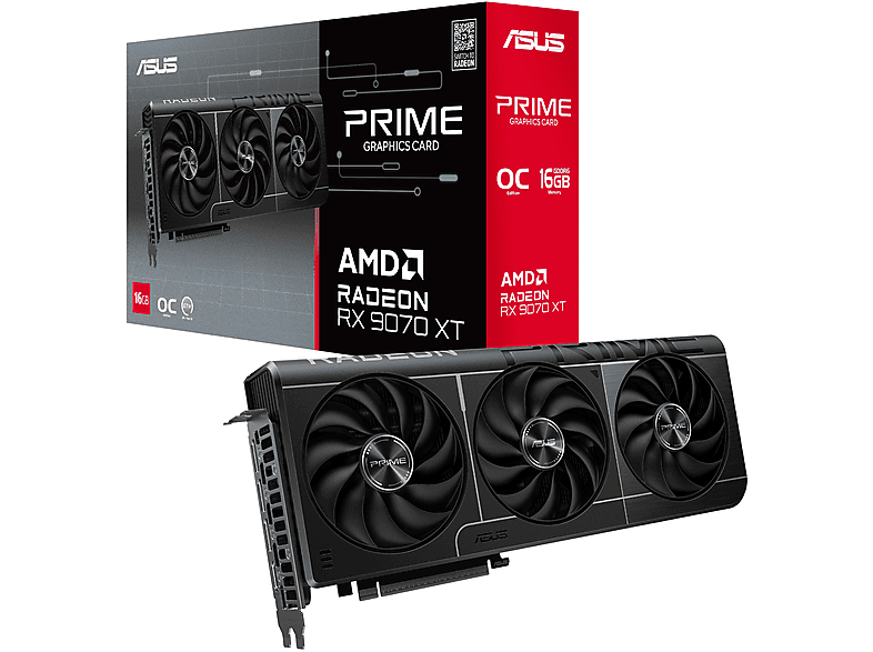 ASUS PRIME RADEON RX9070XT O16G (AMD, Grafikkarte)