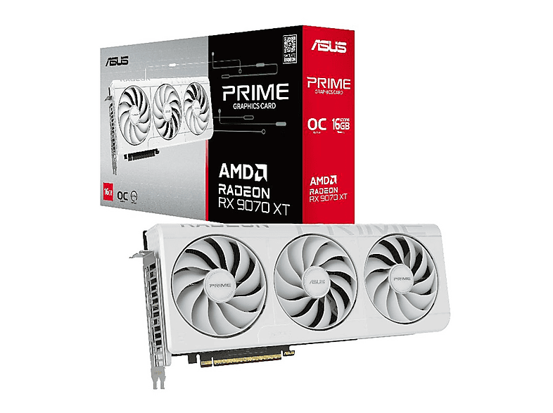 ASUS PRIME RADEON-RX9070XT-O16G-WHITE (AMD, Grafikkarte)
