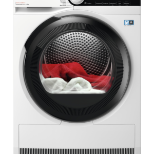 AEG TR8T70680 Wärmepumpentrockner Serie 8000 AbsoluteCare® mit Trommelsteuerung (8 kg, Weiß / Schwarz / Weiß)