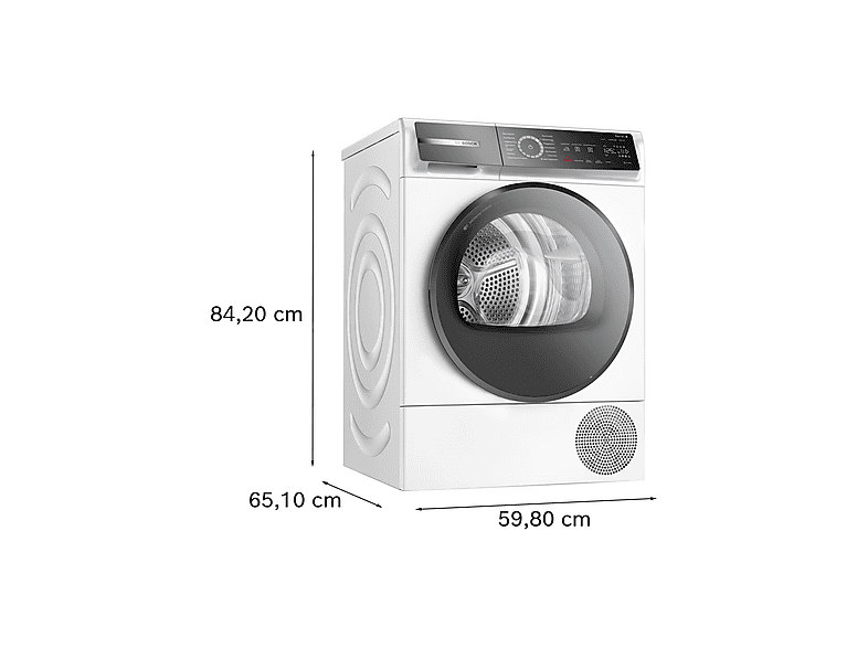 BOSCH WQB235B40 Wärmepumpentrockner Serie 8 (8,0 kg, Weiß) - Image 2