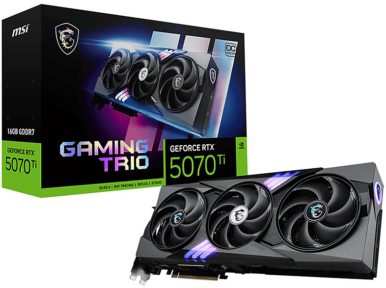 MSI GeForce RTX 5070 Ti 16G GAMING TRIO OC (NVIDIA, Gaming Grafikkarte)