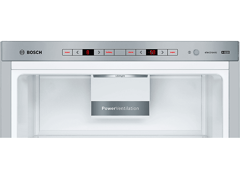 BOSCH KGE398IBP Serie 6 Kühlgefrierkombination (B, 343 l, 2010 mm hoch, Gebürsteter Stahl mit Anti Fingerprint) - Image 3