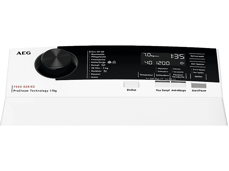 AEG LTR7A71370 Serie 7000 mit ProSteam®-Technologie Waschmaschine (7 kg, 1251 U/Min., A, Ja) - Image 2