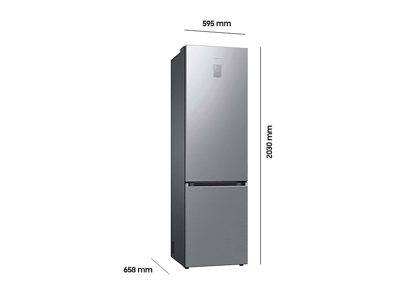 SAMSUNG RL38C775CS9/EG Kühlgefrierkombination (C, 390 l, 2030 mm hoch, Premium Edelstahl Look) - Image 2