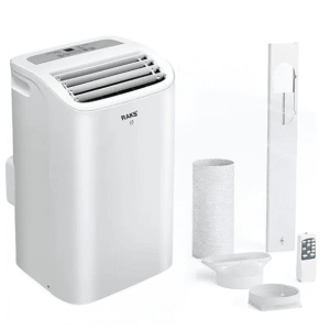 JUNG RAKS PRO AIR 12 12000BTU mobiles Klimagerät Weiß (Max. Raumgröße: 30 m², EEK: A)