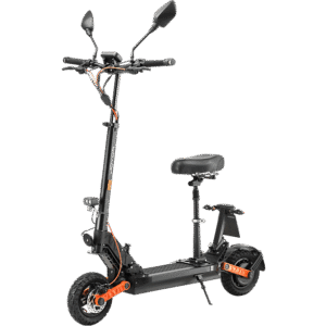 JOYOR S8E Elektroroller mit Sitz 45 km/h E-Scooter (10 Zoll, Schwarz)