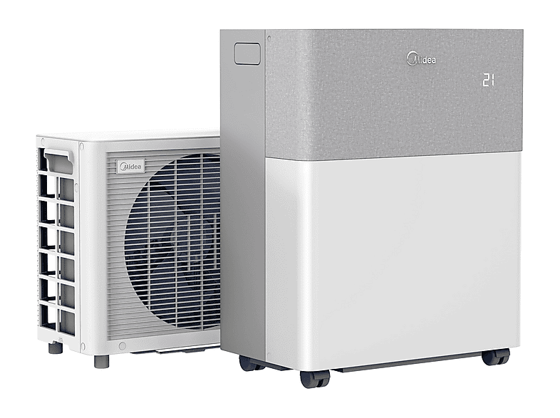 MIDEA PortaSplit Klimaanlage Weiß / Grau (Max. Raumgröße: 42 m², EEK: A++)