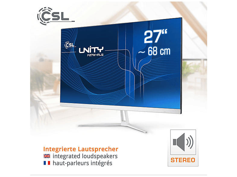 CSL Unity F27W-ALS, All-in-One-PC mit 27 Zoll Display, 8 GB RAM, 2000 GB SSD, Weiß - Image 6