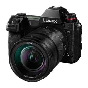PANASONIC Lumix DC-S 1 Kit Systemkamera mit Objektiv 24-105 mm, 8 cm Display Touchscreen, WLAN