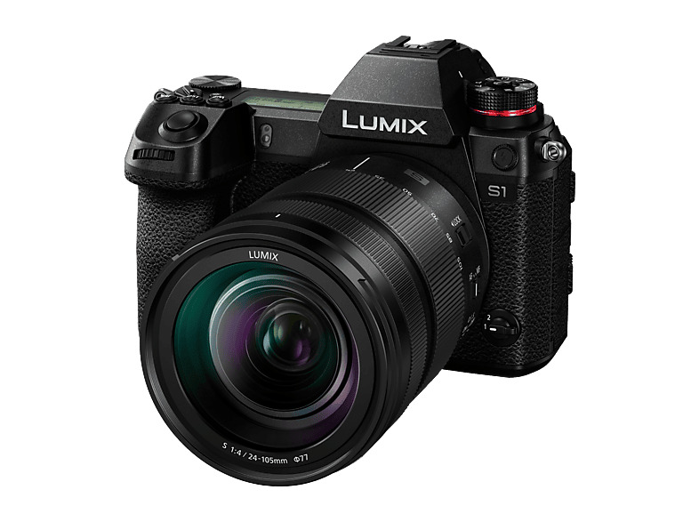 PANASONIC Lumix DC-S 1 Kit Systemkamera mit Objektiv 24-105 mm, 8 cm Display Touchscreen, WLAN