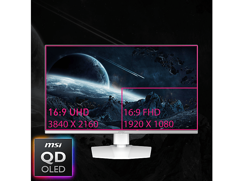 MSI MPG 321URXWDE QD-OLED 31,5 Zoll UHD 4K Gaming Monitor 0,03 ms Reaktionszeit 240 Hz - Image 2