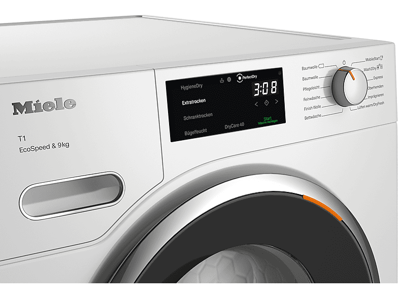 MIELE TWH780WP EcoSpeed&9kg Wärmepumpentrockner T1 White Edition (9 kg, Lotosweiß) - Image 5
