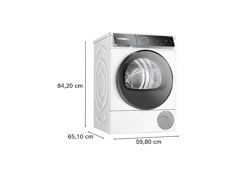 BOSCH WQB246D41 Wärmepumpentrockner Serie 8 (9,0 kg, Weiß) - Image 2